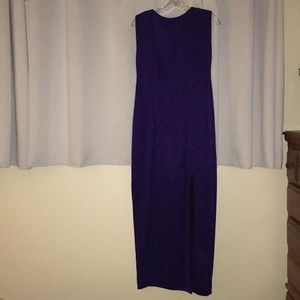 Vintage purple dress with wrap